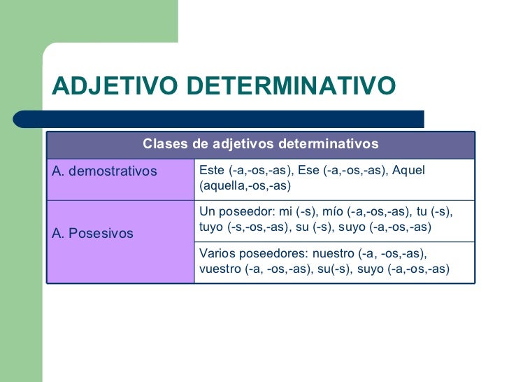 Clases De Palabras