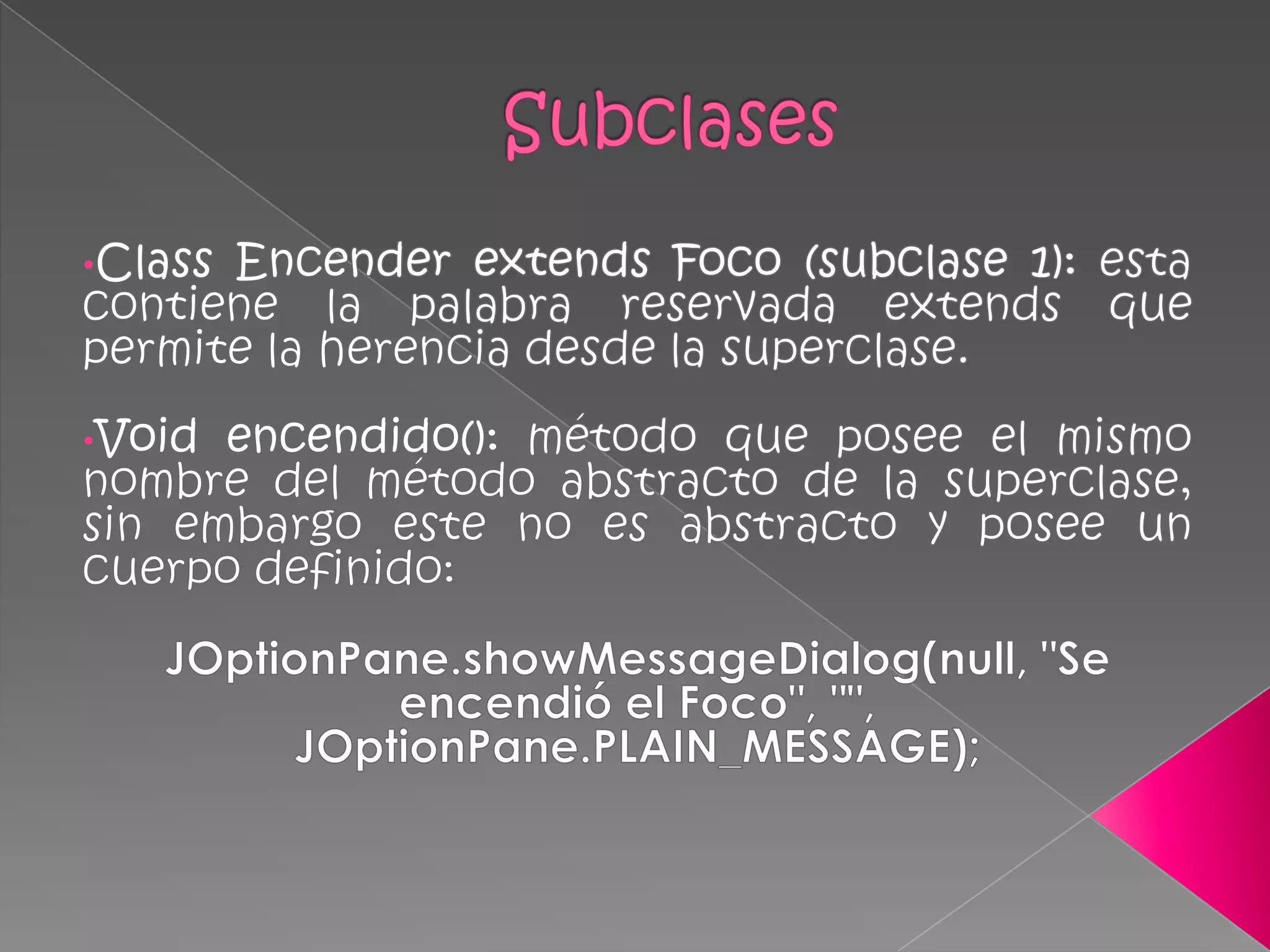 Clases abstractas en JAVA