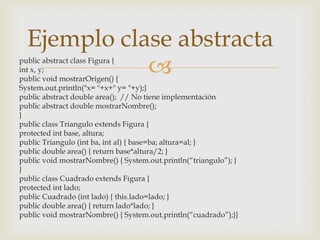 Clases abstractas e interfaces (AlexandraPerez) | PPTX