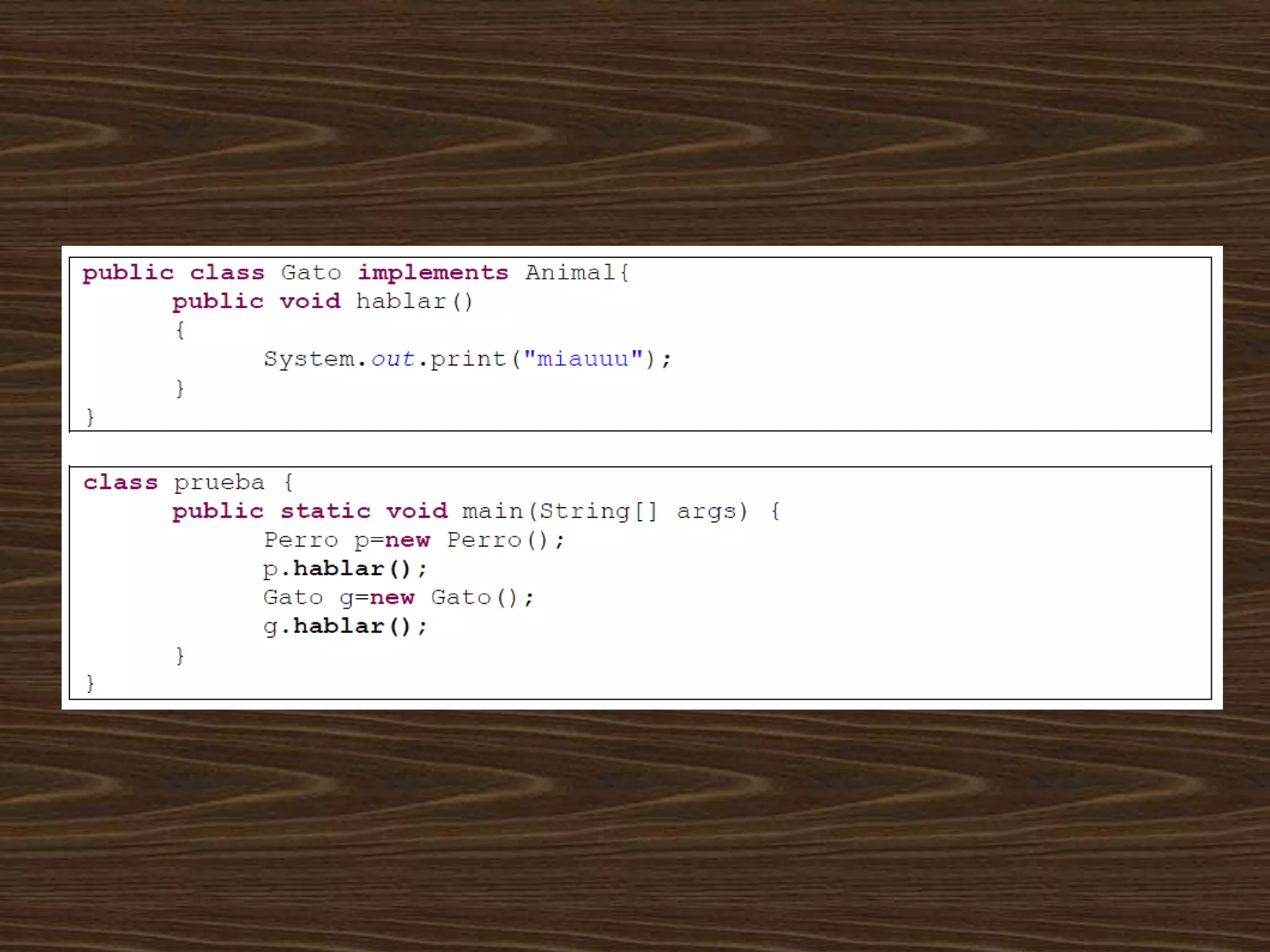Clases abstractas e interfaces en java