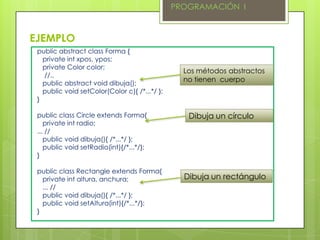 Clases abstractas e interfaces en java | PPTX