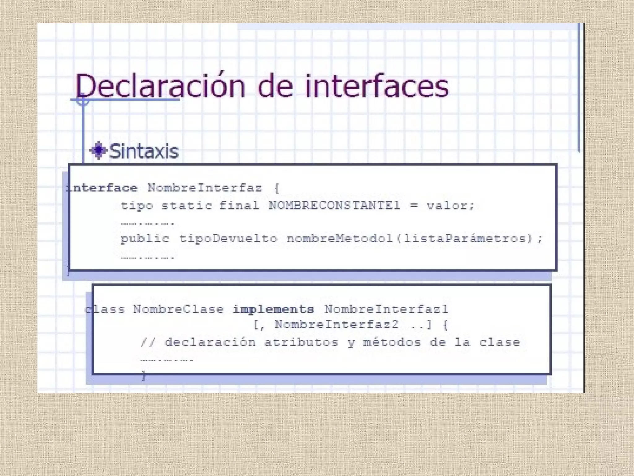Clases abstractas interfaces