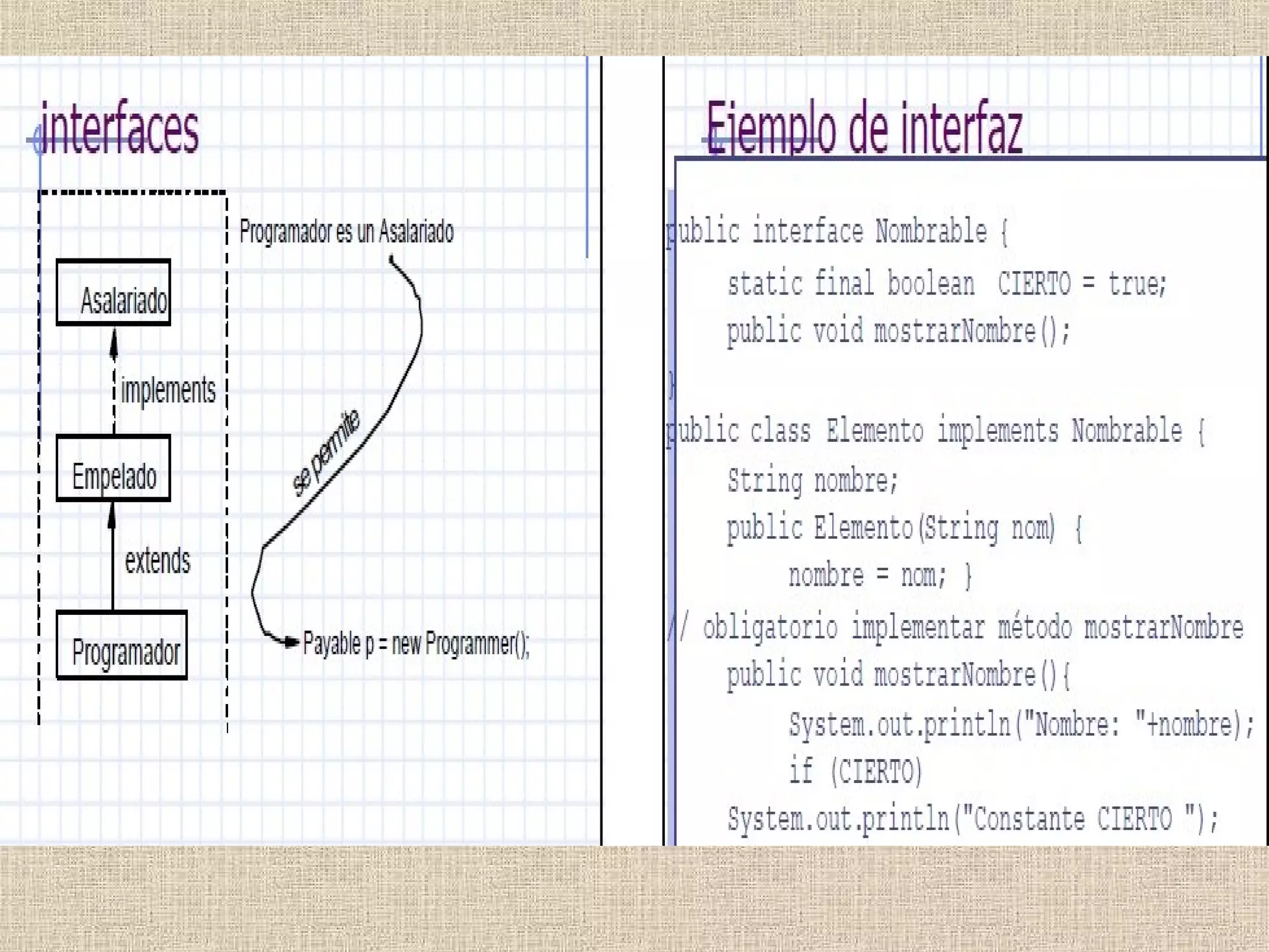 Clases abstractas interfaces