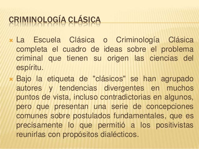 Clases criminologia