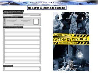 Registrar la cadena de custodia
 
