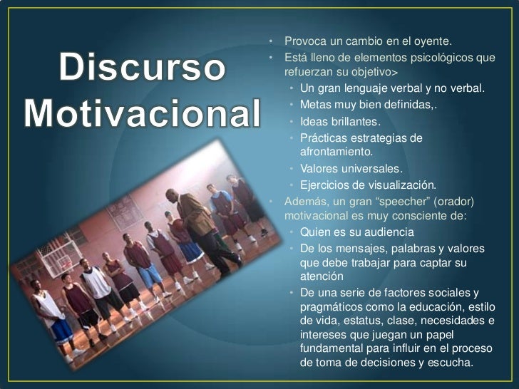 Como Cerrar Un Discurso Para Estudiantes Motivacional - Discurso Motivacional, el poder de la ...