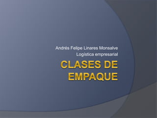 Andrés Felipe Linares Monsalve
Logística empresarial
 