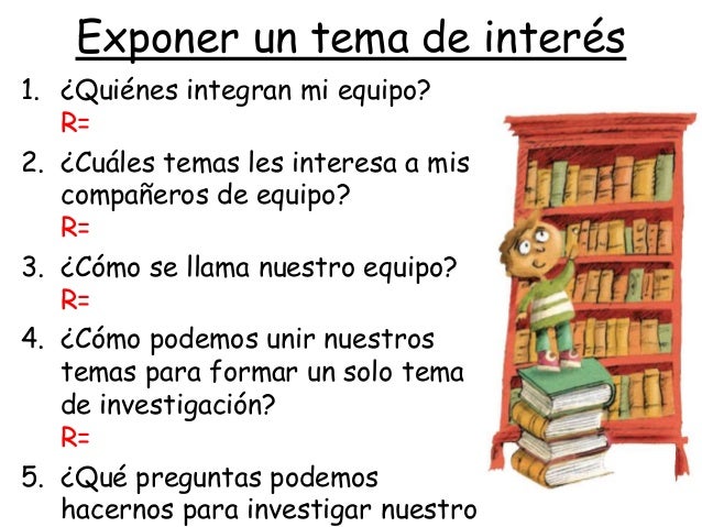 Temas Interesantes Para Exponer En Clase Para Niños