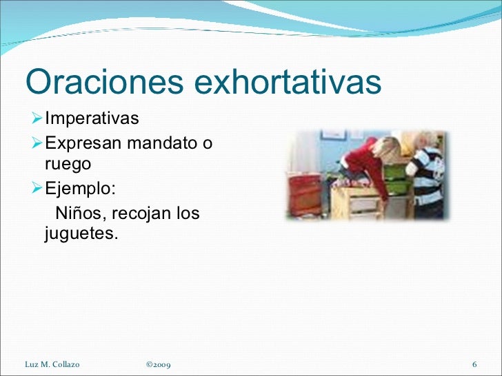Clases de oraciones