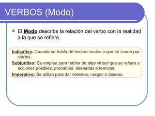Clases de palabras | PPT