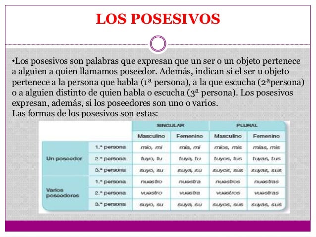 Clases De Palabras