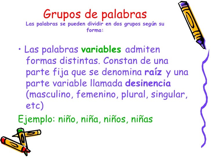 Clases De Palabras, Resumen, Juani AL 2009