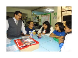 Clases de robotica alumnas de 5ª  Mag. Gonzales