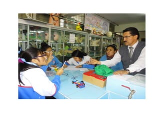 Clases de robotica alumnas de 5ª  Mag. Gonzales