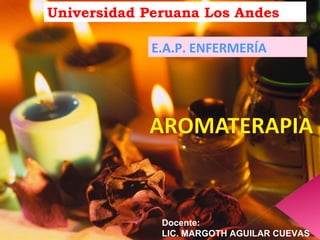 Universidad Peruana Los Andes
E.A.P. ENFERMERÍA
Docente:
LIC. MARGOTH AGUILAR CUEVAS
 