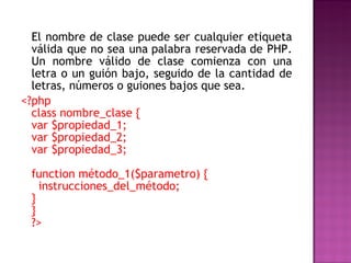 Clases en php | PPT