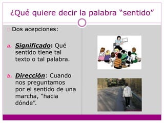 Que Sentido Clase sentido de la vida | PPTX
