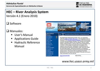 Clases hec ras 2013 | PDF