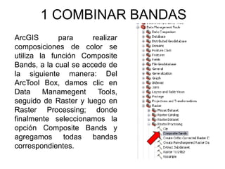 Bandas En Raster CURSO SIG: IMAGENES SATELITALES - BBANDAS | PPT