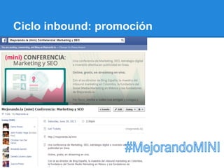 Ciclo inbound: promoción
 
