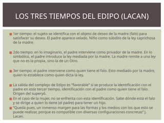 Análisis profundo del Complejo de Edipo en Freud y Lacan | PPTX