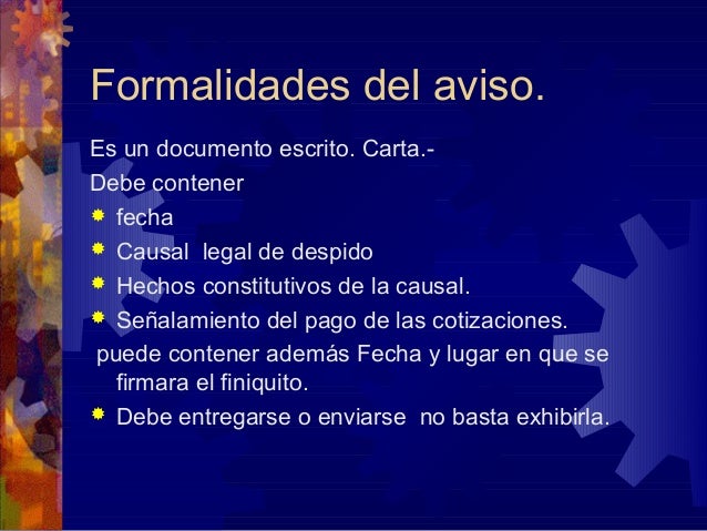 Clases sobre el despido