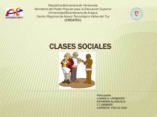 CLASES SOCIALES
 