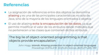 Clases_TiposDatos, tipos primitivos, referencias y aliasing | PDF