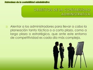2)

Alentar a los administradores para llevar a cabo la
planeación tanto táctica o a corto plazo, como a
largo plazo o estratégica, que ante este entorno
de competitividad es cada día más compleja.

 