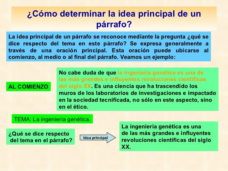 Como Sacar La Idea Principal De Un Parrafo IdeaWalls