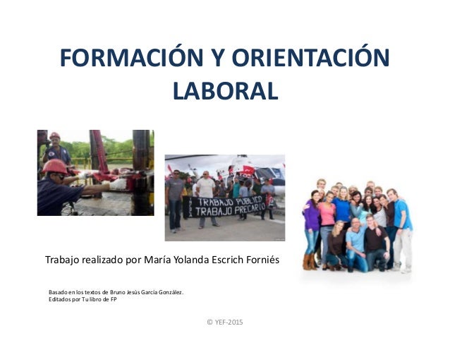 Resultado de imagen para formacion de orientacion laboral