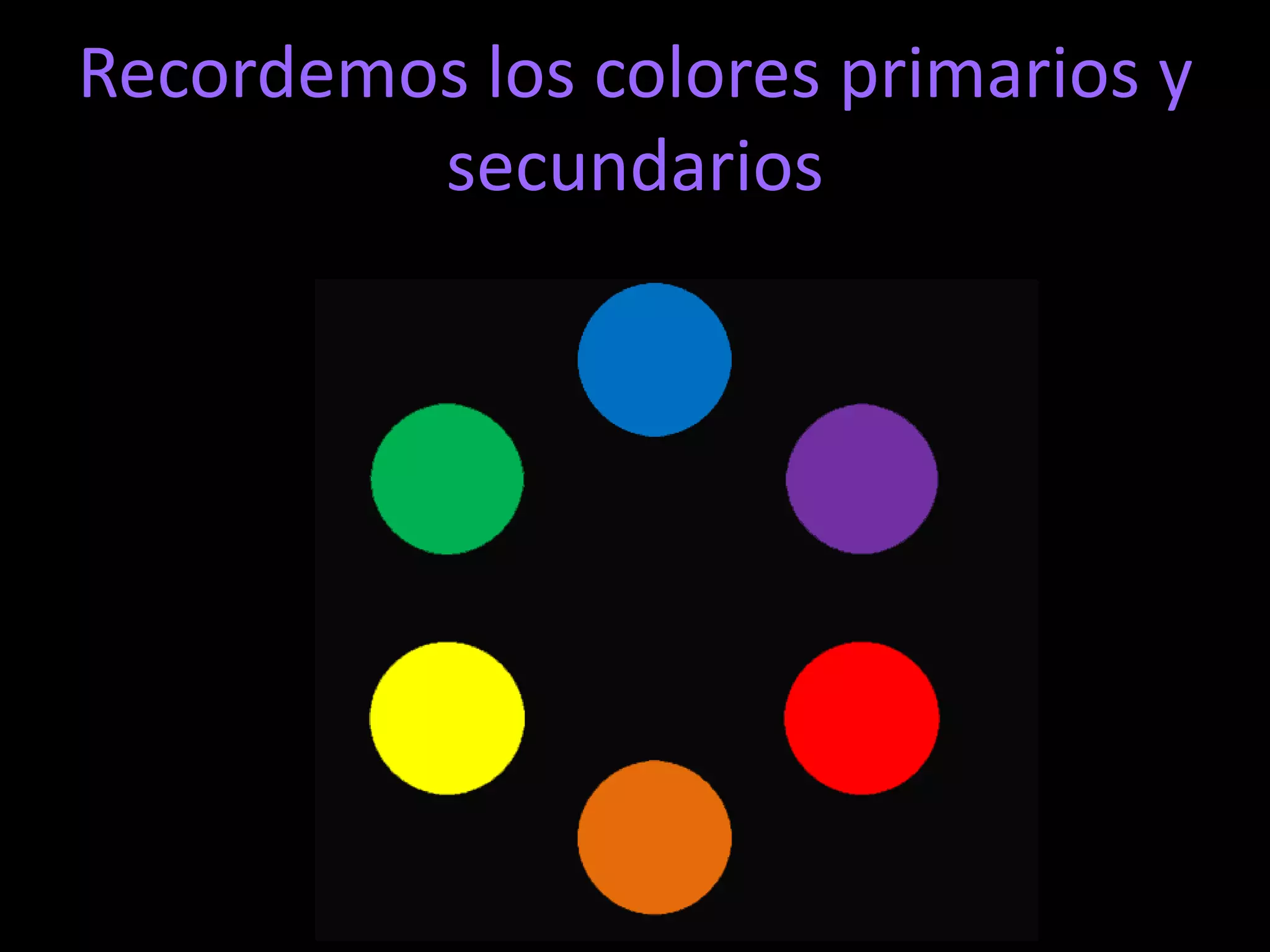 Colores Primarios y Secundarios