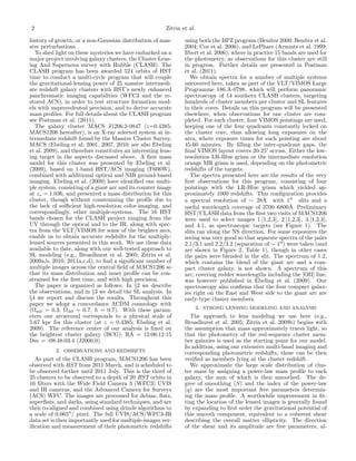 2                                                        Zitrin et al.

history of growth, or a non-Gaussian distribution ...