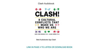 Clash Audiobook
Best Audiobooks App Clash
LINK IN PAGE 4 TO LISTEN OR DOWNLOAD BOOK
 