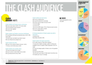 Clash magazine audience research 