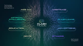 WEB 3.0 Arbitrage
Staking
DEX’s
Flash LoanS
Artificial
Intelligence
Technology
and Market
We Operate In
DeFi World
Ecosystem
educaTION Advertising
 