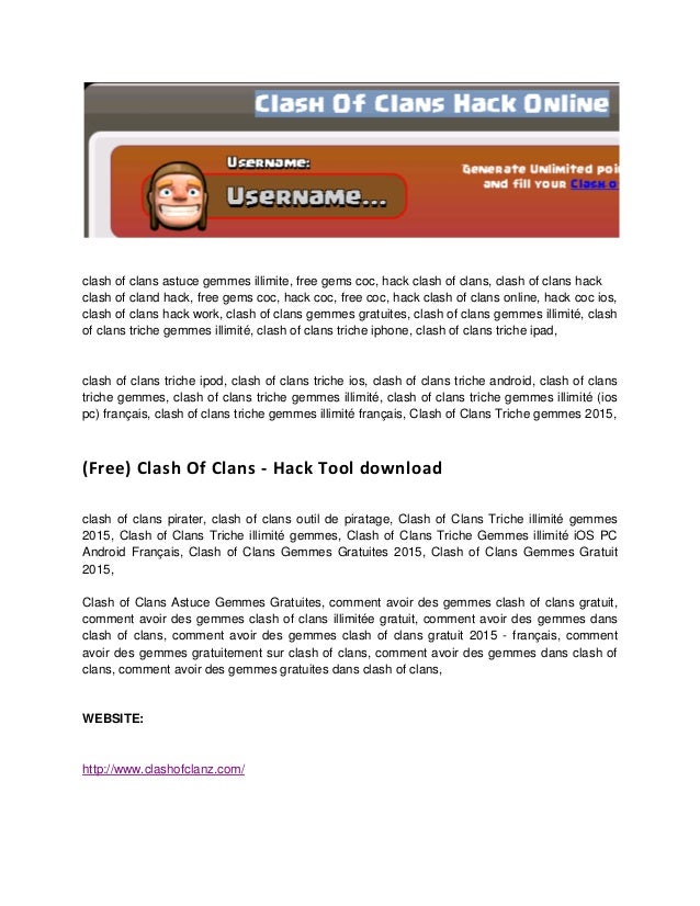 Gemmes Illimit�Es Clash Of Clans 2015 Gemmes Illimit�Es Clash Of Clans 2015