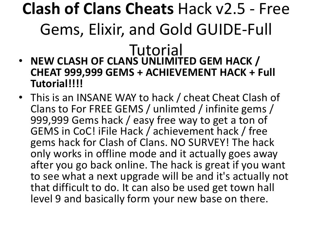 Clash of clans cheats guides