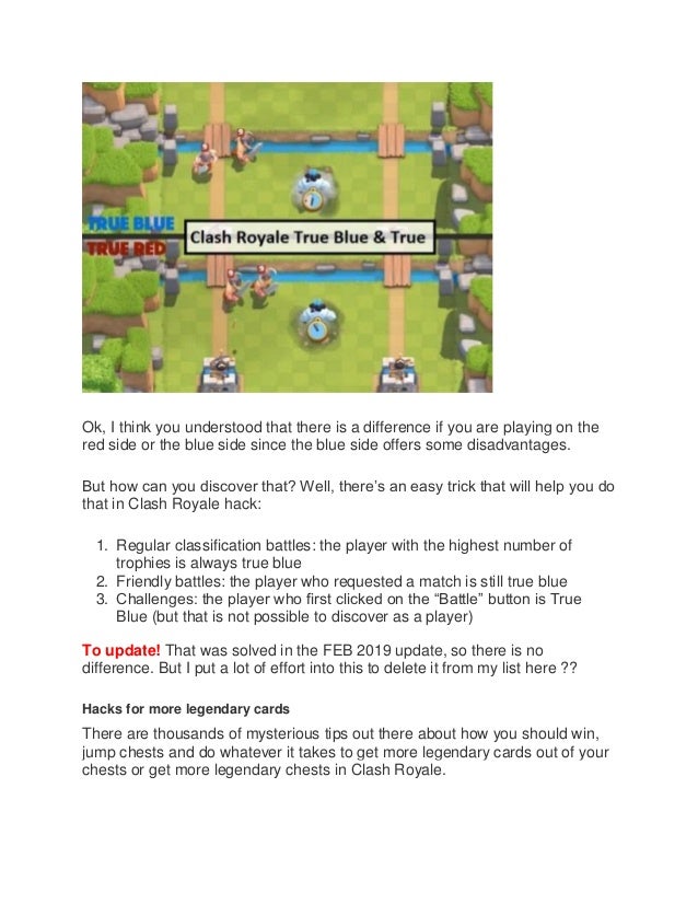 The tricks in Clash Royale Hack & Cheats For Gems