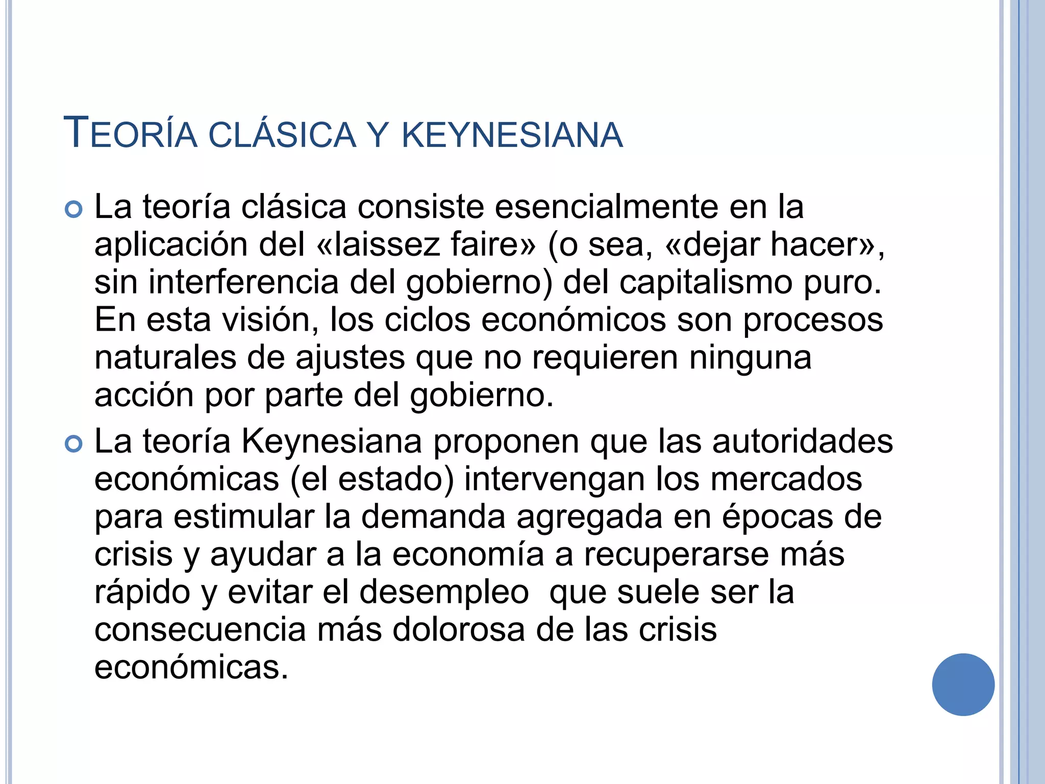 Clasico vs keynesiano