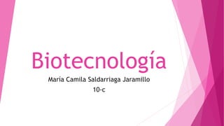 Biotecnología
María Camila Saldarriaga Jaramillo
10-c
 