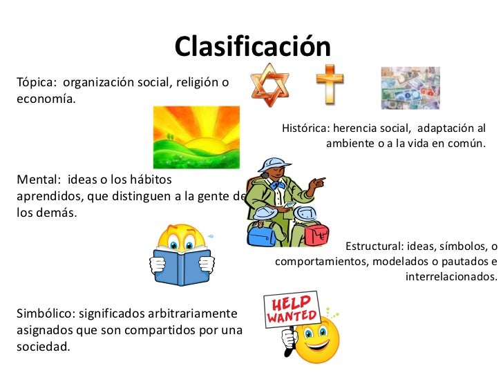 ClasificacióN Cultura