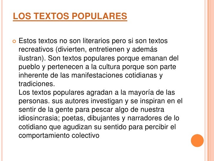 Clasificación. textos recreativos presentacion pawer point