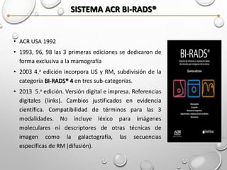 Clasificación birads mx y usg | PPTX