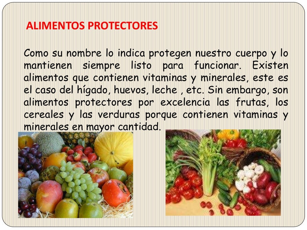 Clasificación de alimentos