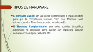Clasificaciòn de hardware | PPTX