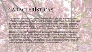 CARACTERÍSTICAS
Los diseños de jardines ingleses, tomando como partida los principios antes expuestos del
elemento natural, no eran desde luego reservas naturales y salvajes como las que actualmente
se conservan en la naturaleza, sino que eran, a su manera, tan artificiales y sofisticados como
sus precedentes franceses. El canon europeo de parque inglés incluye un buen número de
elementos románticos: siempre existe un estanque con un puente o un muelle. Alrededor del
lago suele encontrarse un pabellón hexagonal, a menudo con forma de templo romano. A
veces el parque incluye un pabellón chino. Otros elementos corrientes son grutas y ruinas.
Su concepción es irregular. con caminos tortuosos y vegetación aparentemente no
domesticada, dando una impresión natural. Se conservan y se explotan los accidentes del
terreno, tales como cuestas. Hay abundante presencia de arbustos, malezas y elementos
arquitectónicos que participan en su decoración: folly, rocas, estatuas, bancos, etc.
Asociación de diversas artes decorativas. Las formas y colores de la vegetación son variados.
Los itinerarios no se señalan, ya que en el paseo por un jardín inglés se deja un espacio a la
sorpresa y al descubrimiento y no suelen existir grandes avenidas rectilíneas que guíen los
pasos del paseante, sino más bien una clase de «vagabundeo poético»

 