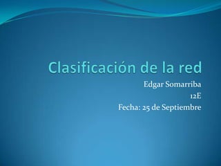 Edgar Somarriba
                    12E
Fecha: 25 de Septiembre
 