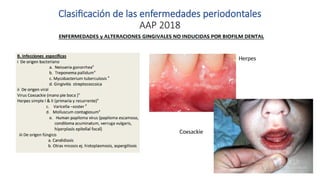 Clasificación Actualizada de las Enfermedades Periodontales según AAP ...