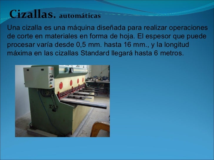 Clasificación de las herramientas de corte por cizallamiento